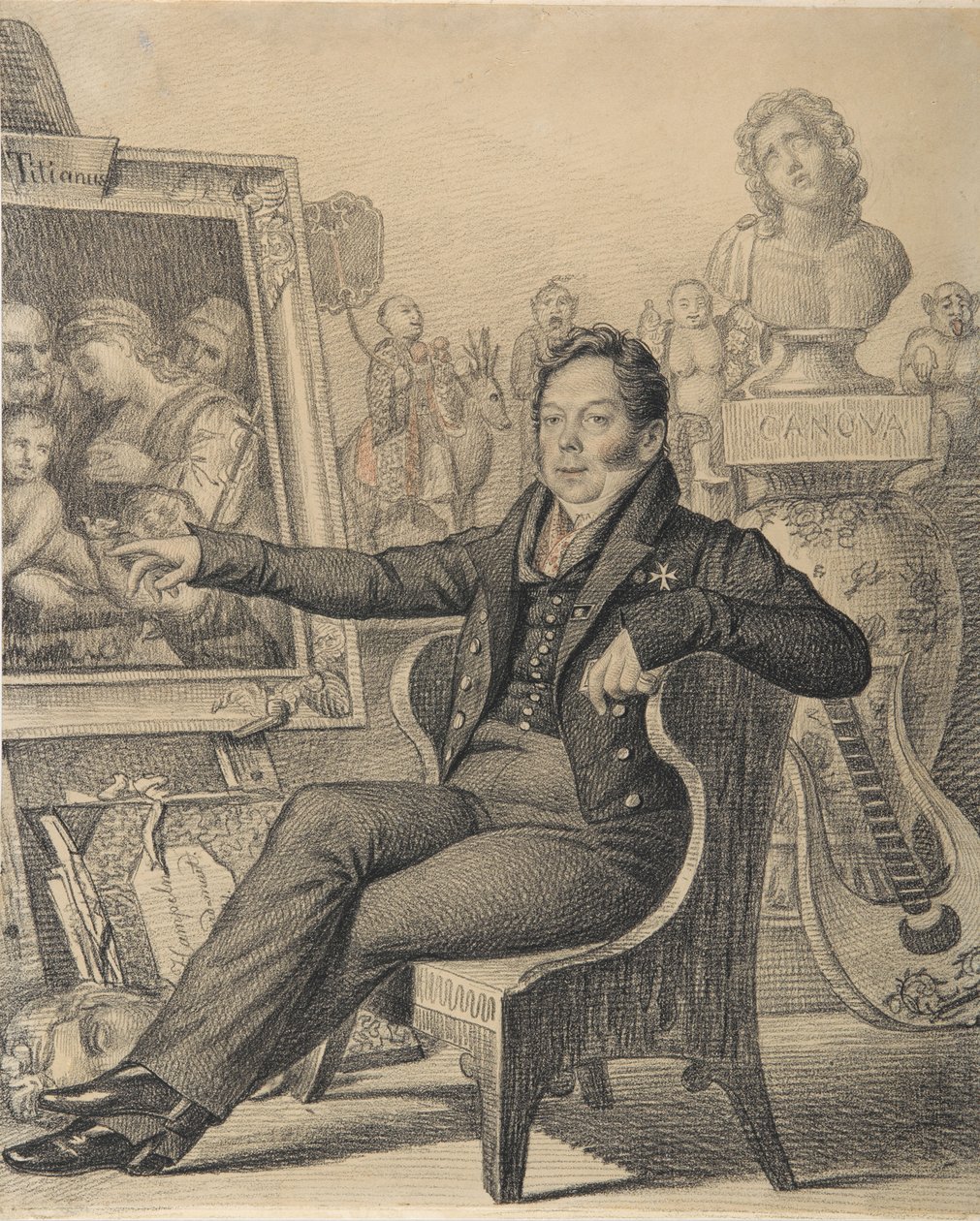 Portrait du comte Nikita Ivanovich Dondukov-Korsakov 1776-1857, 1821 - Carl von Hampeln