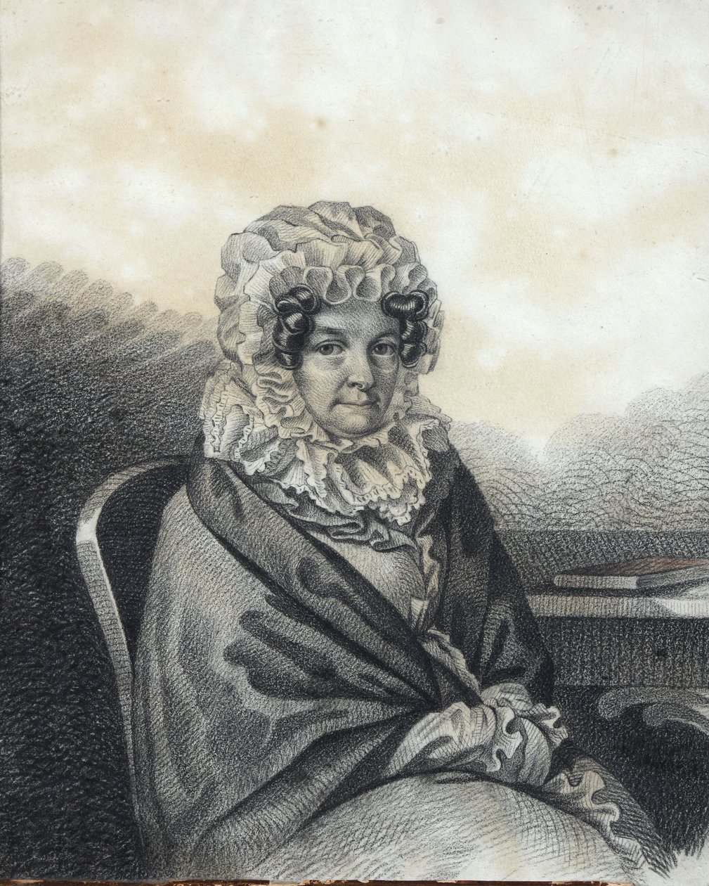 Portrait de Kleopatra Petrovna Nashchokina 1767-1828, née Nelidova, années 1820 - Carl von Hampeln