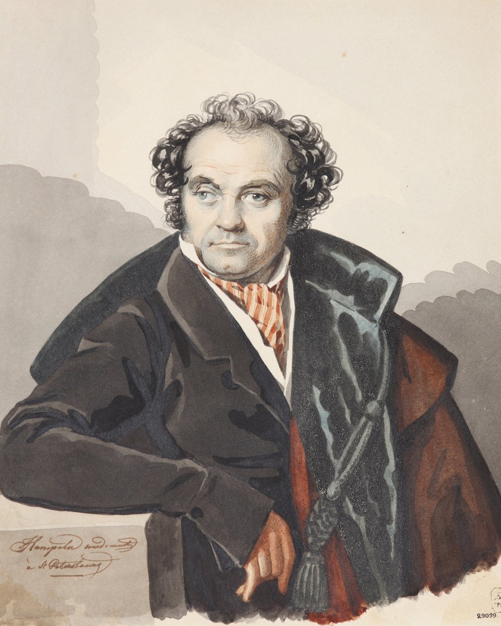 Portrait de Sergey Dmitryevich Lvov, 1820s - Carl von Hampeln