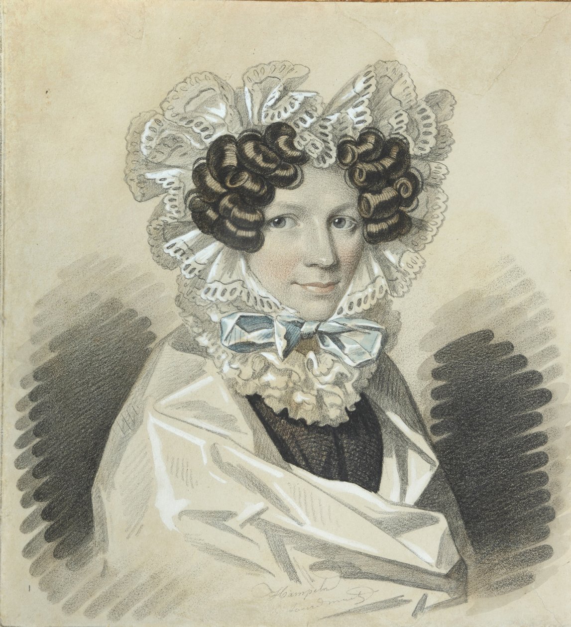 Portrait de Sofia Kharitonovna Mudrova 1786-1833, années 1820 - Carl von Hampeln