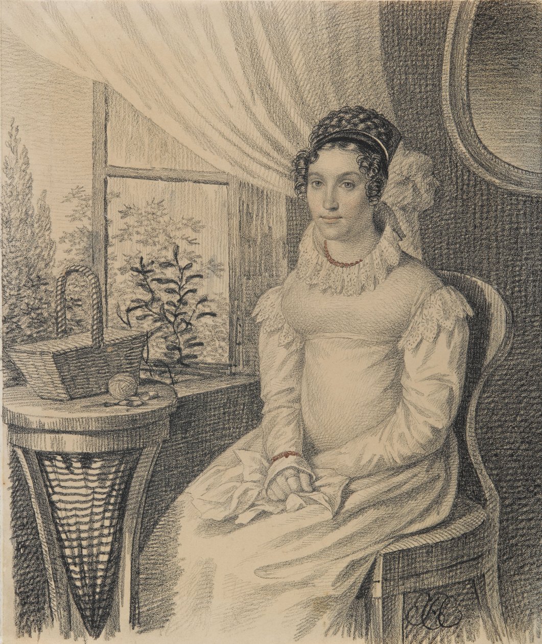 Portrait de Varvara Alexandrovna Korsakova, début des années 1820 - Carl von Hampeln