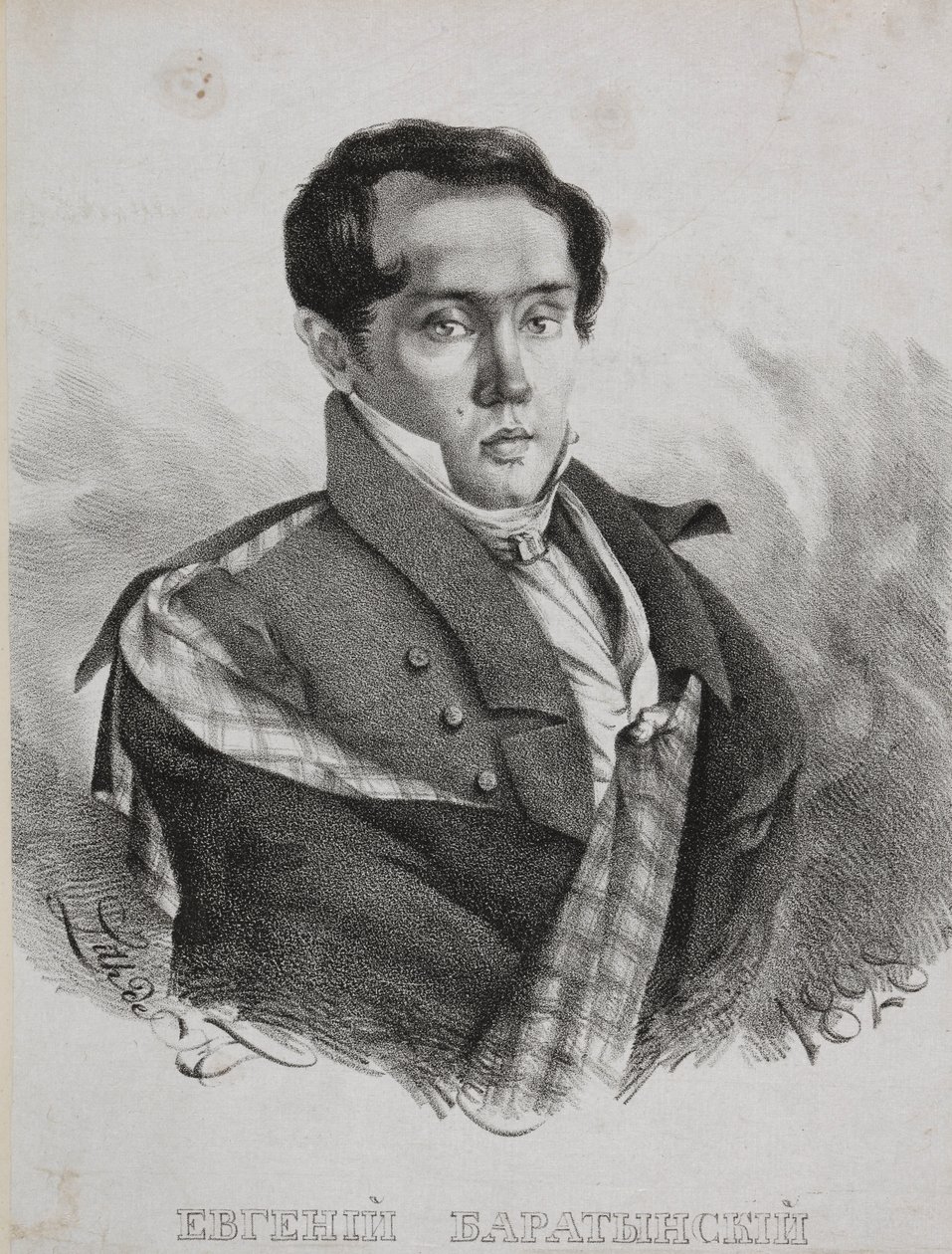 Portrait du poète Yevgeny Abramovich Baratynsky 1800-1844, 1828 - Carl von Hampeln