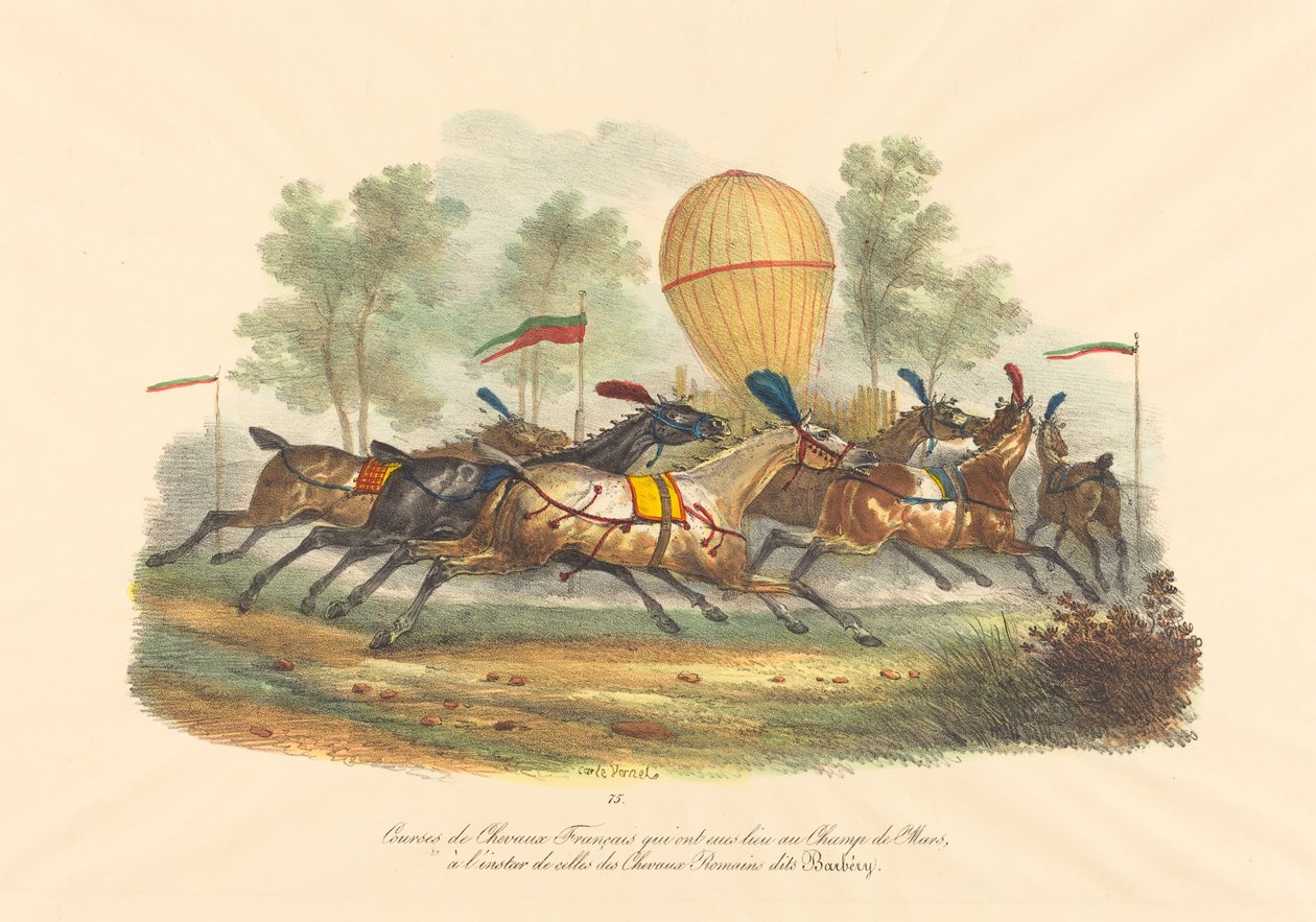 Chevaux de course français - Carle Vernet