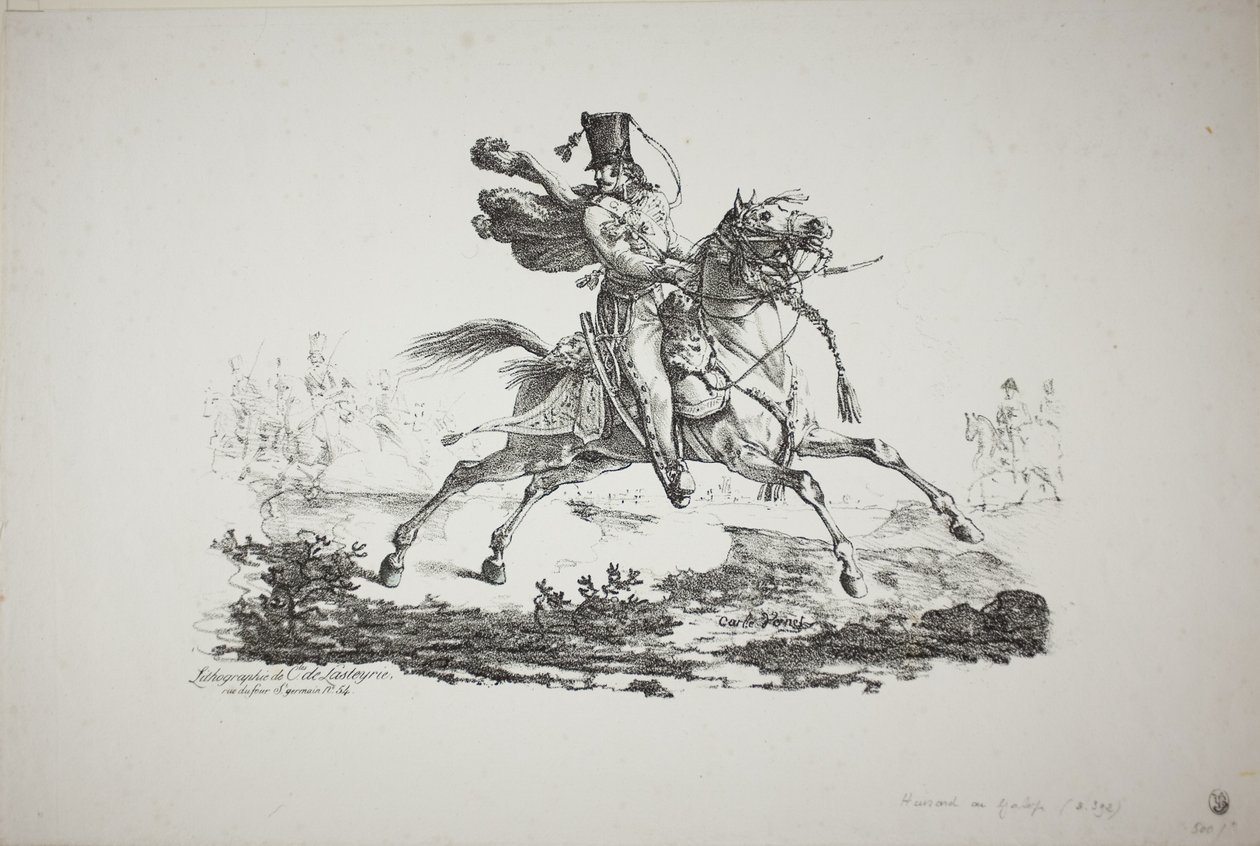 Hussard au galop - Carle Vernet