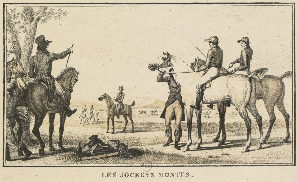 Scènes de course : Le jockey montant à cheval - Carle Vernet