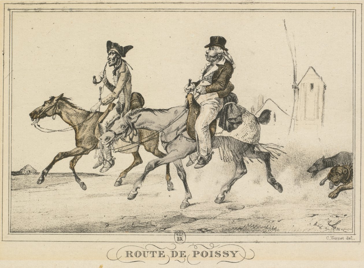 Scènes de la vie quotidienne, Routes et Chemins : Route de Poissy - Carle Vernet