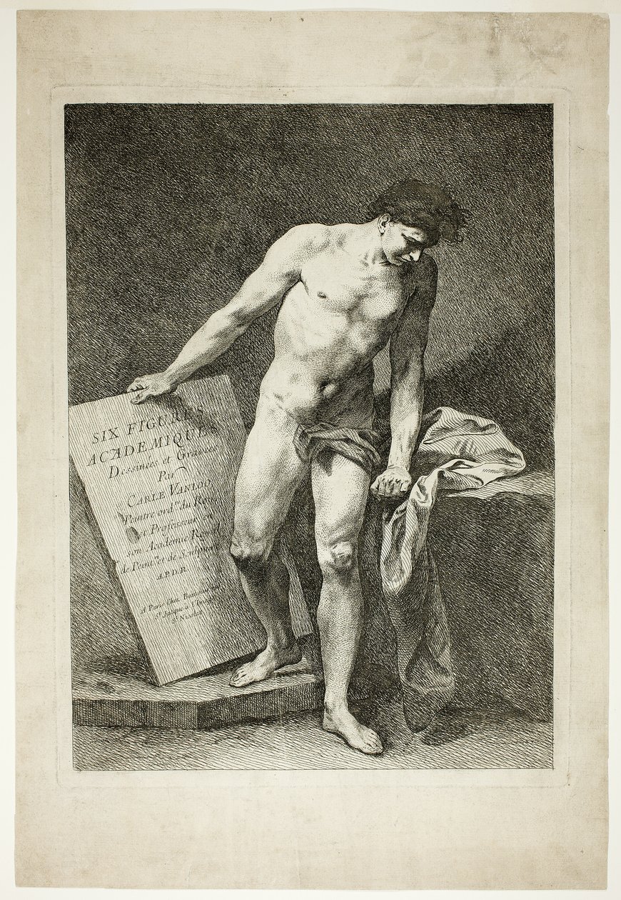 Page de titre, tirée de Six Figures Académiques - Carle van Loo