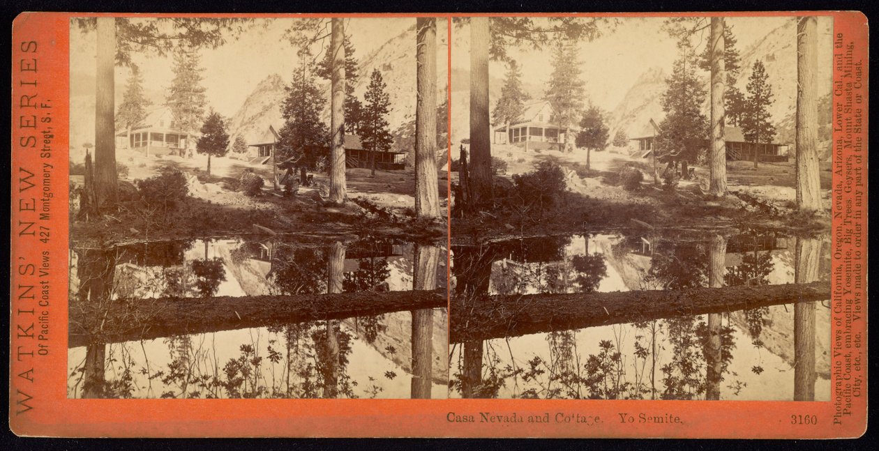 Casa Nevada et Cottage, Yosemite - Carleton E. Watkins