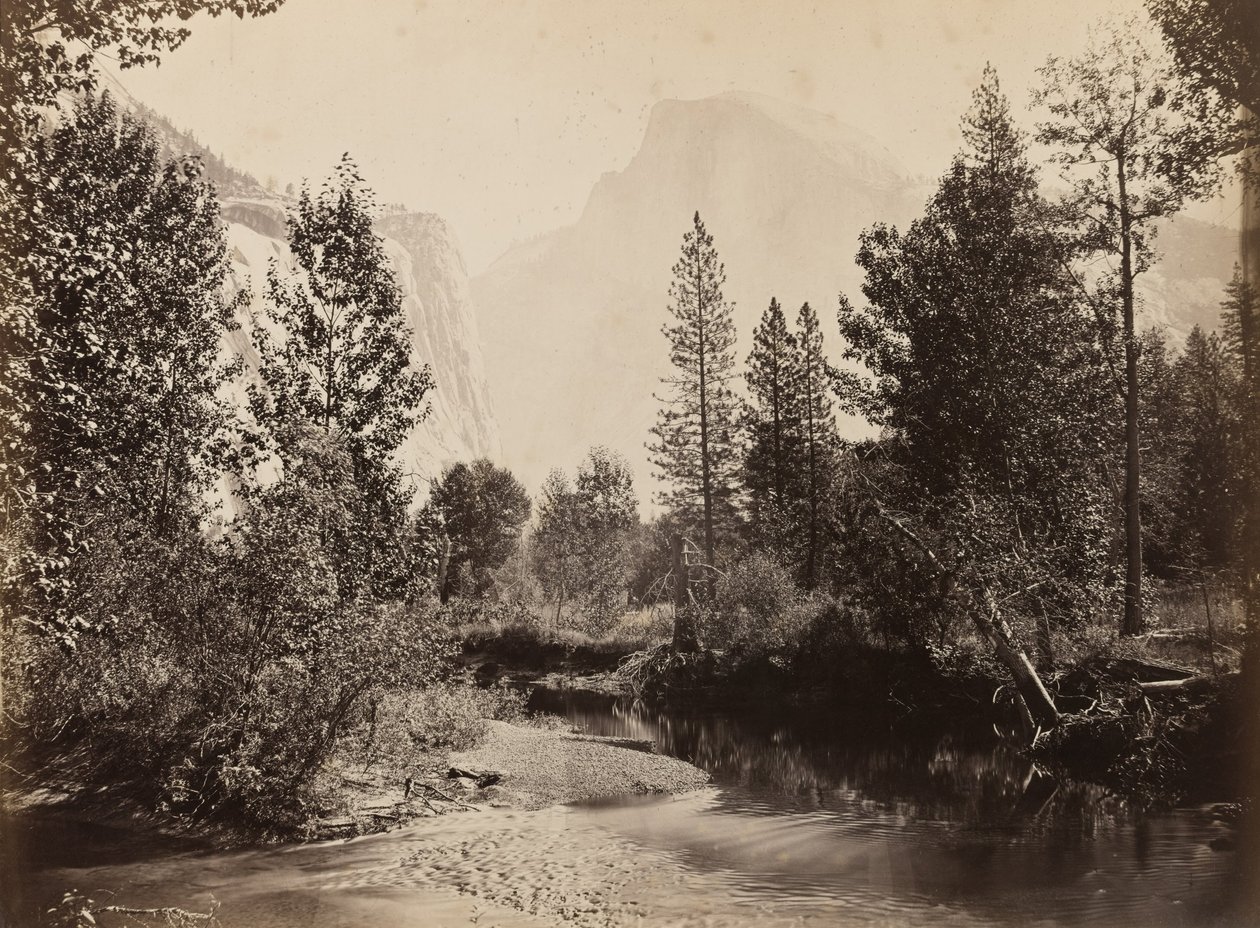Half Dome, 4967 pieds, Yosemite - Carleton E. Watkins