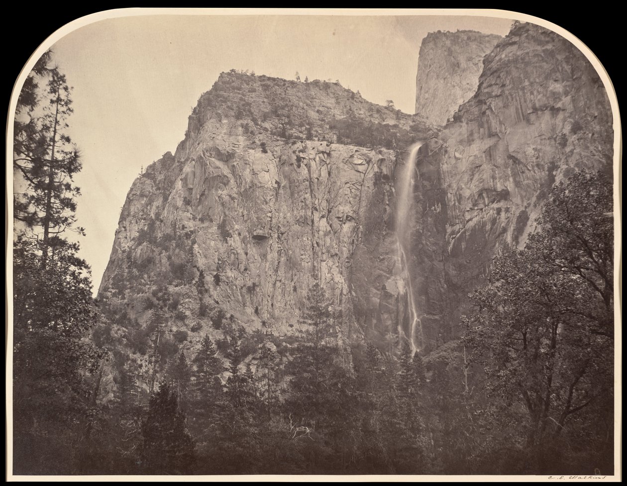 Pohono, Voile de la Mariée, 900 pieds, Yosemite - Carleton E. Watkins