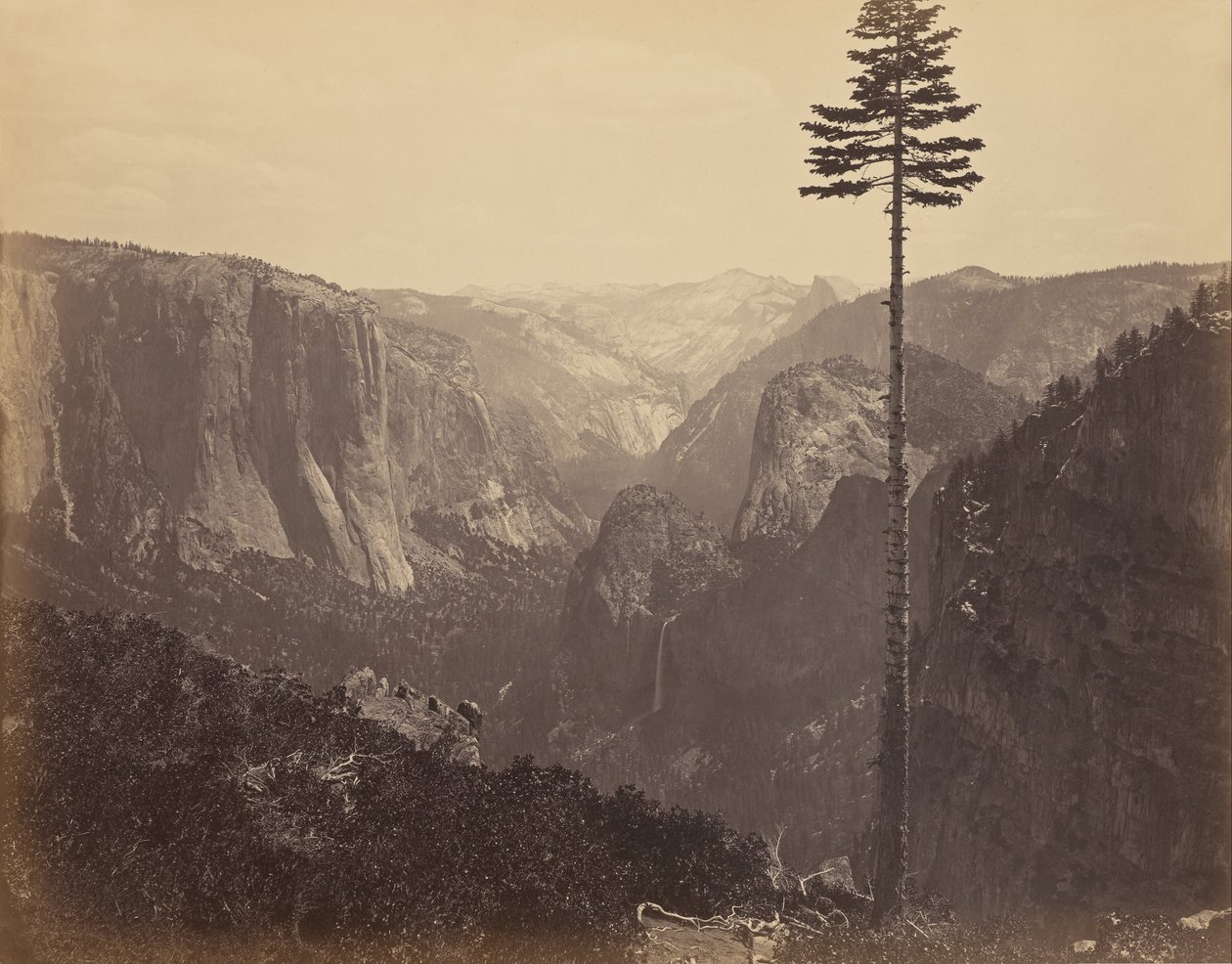 Vallée de Yosemite depuis la Meilleure Vue Générale - Carleton E. Watkins
