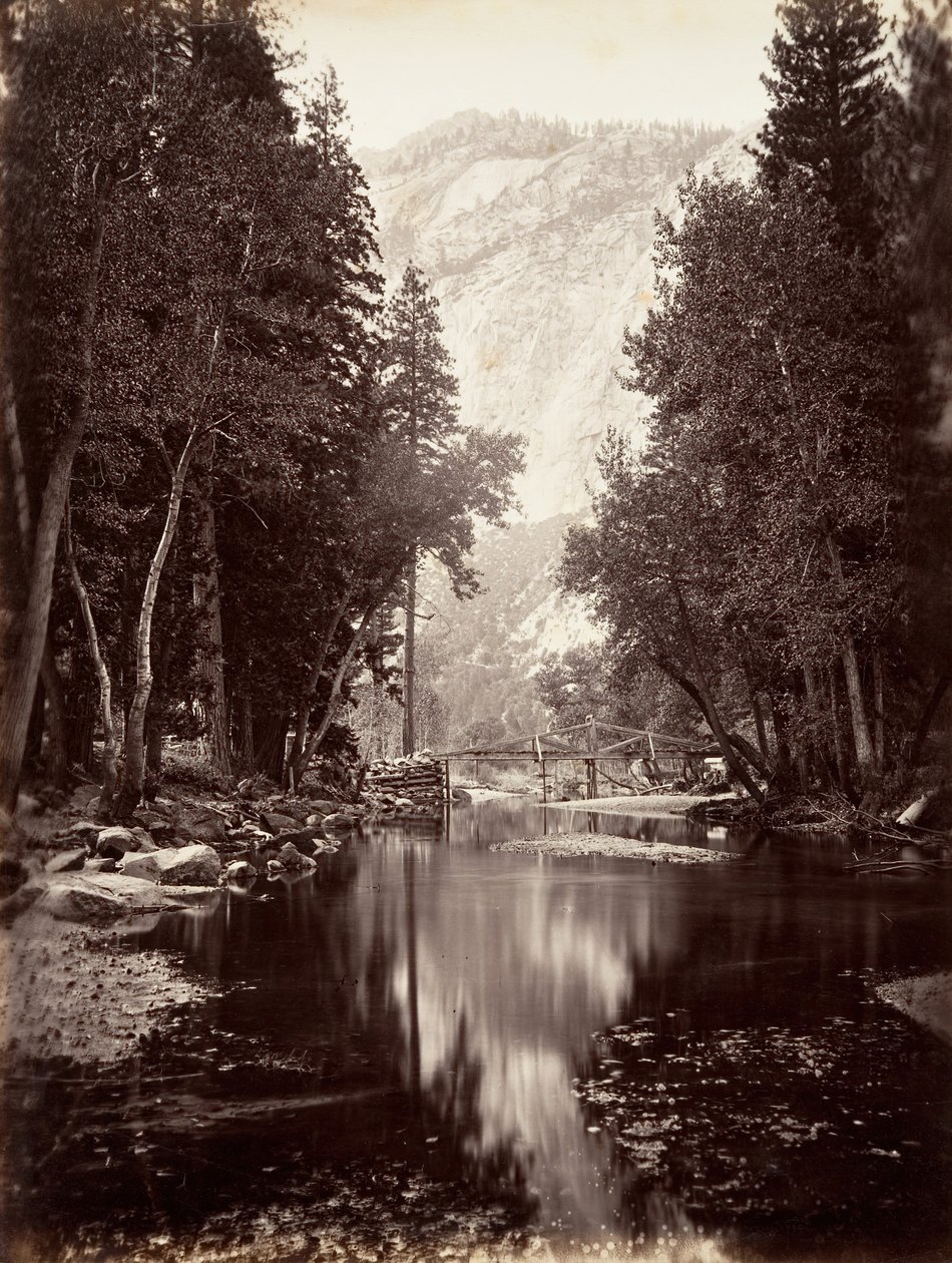 Eagle Point, 4 000 pieds, Yosemite, ca. 1872, imprimé ca. 1876 - Carleton E. Watkins.