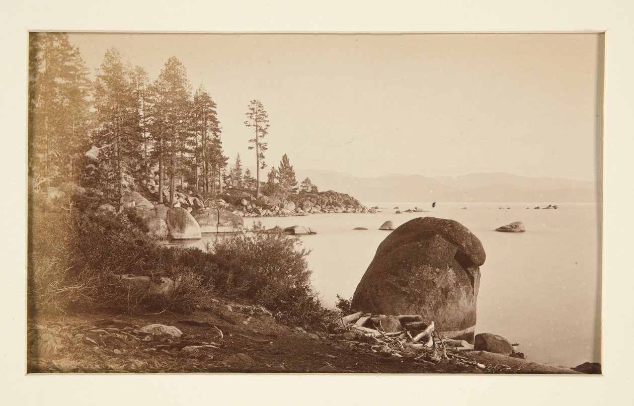 Quatre scènes de chemin de fer et quatre vues du lac Tahoe : Lac Tahoe depuis Artist Point - Carleton E. Watkins