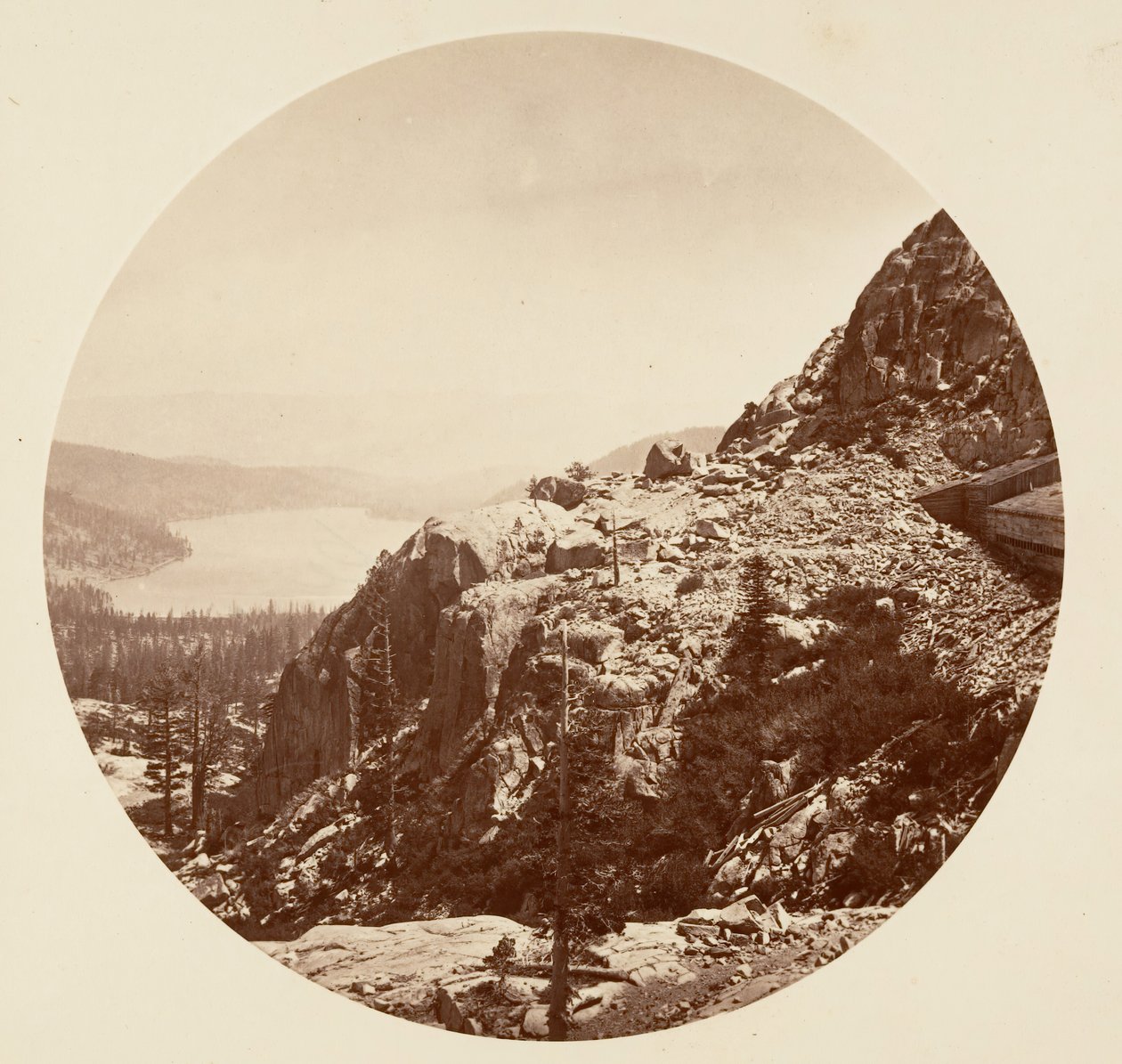 Lac Donner. C. P. R. R, ca. 1878 - Carleton Emmons Watkins