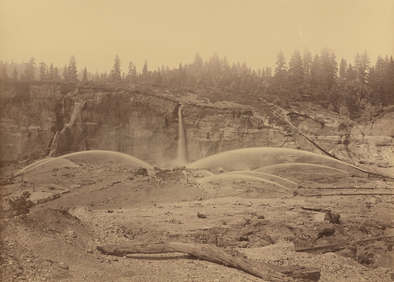 Malakoff Diggins, North Bloomfield, comté de Nevada, 1871 (photo) - Carleton Emmons Watkins