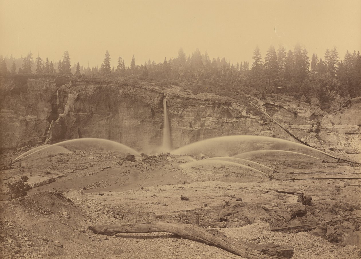 Malakoff Diggins, North Bloomfield, comté de Nevada, 1871 - Carleton Emmons Watkins