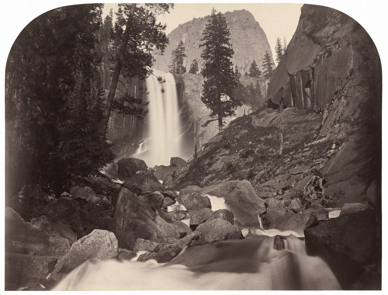 Piwyac, Chute Vernal, 300 pieds, Yosemite - Carleton Emmons Watkins