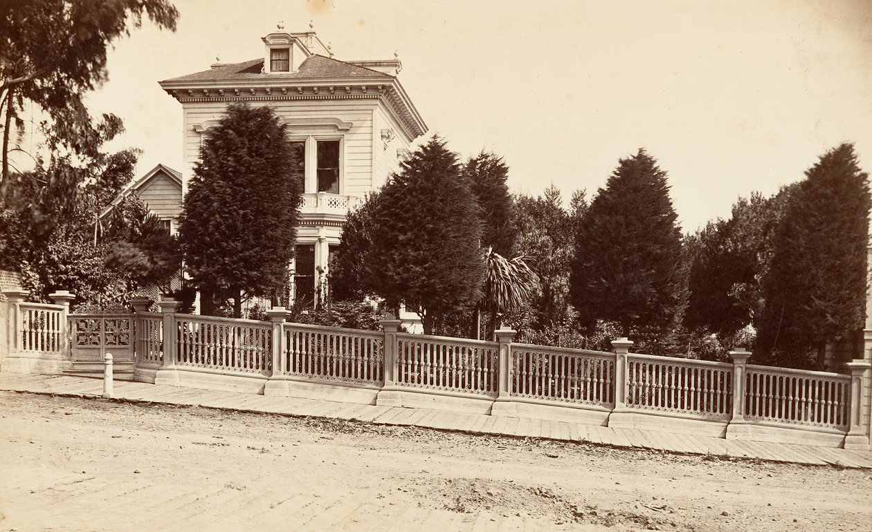 Résidence de Charles Bernard, 312 Oak Street, San Francisco, Californie, vers 1876 - Carleton Emmons Watkins