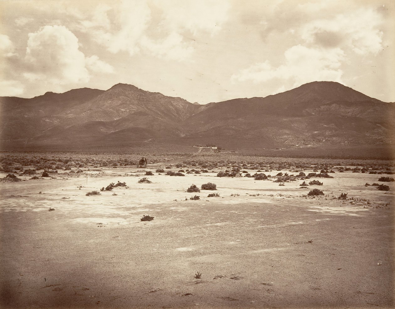 Vue de la route vers le tunnel de Sutro, 1875, imprimée vers 1876 - Carleton Emmons Watkins