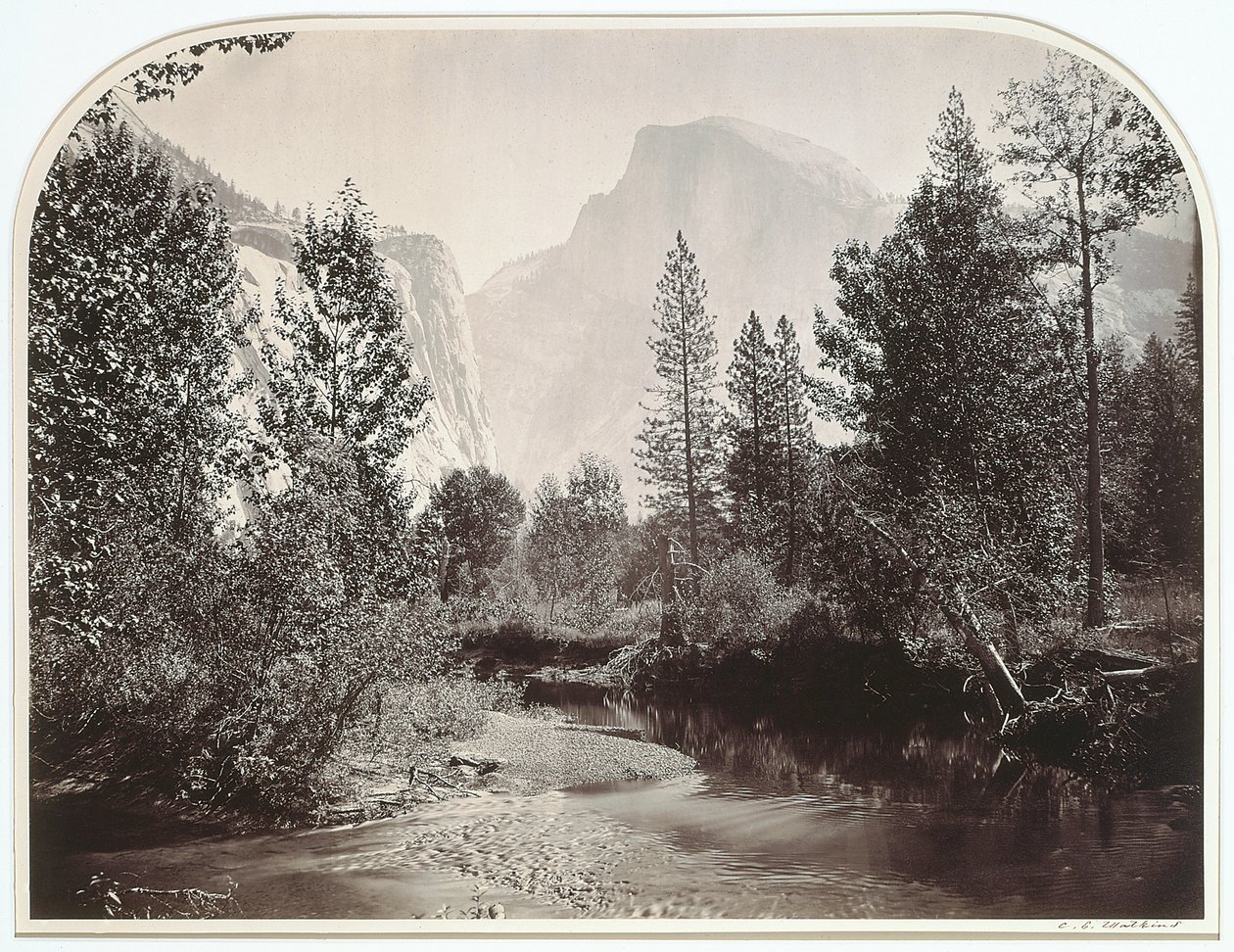 Taysayac, Half Dome, 4967 pieds, Yosemite - Carleton Emmons Watkins