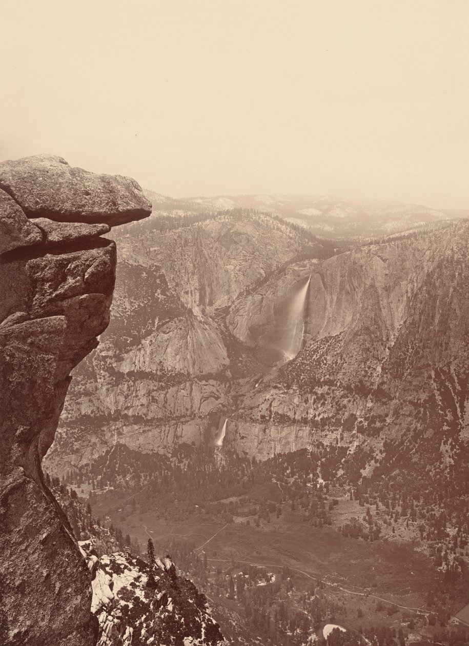 Les chutes du Yosemite, depuis Glacier Point, 1878-1881 (photo) - Carleton Emmons Watkins