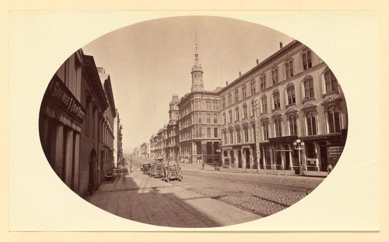 [Cal. St. depuis Montg. St., San Francisco / 3679] - Carleton Watkins