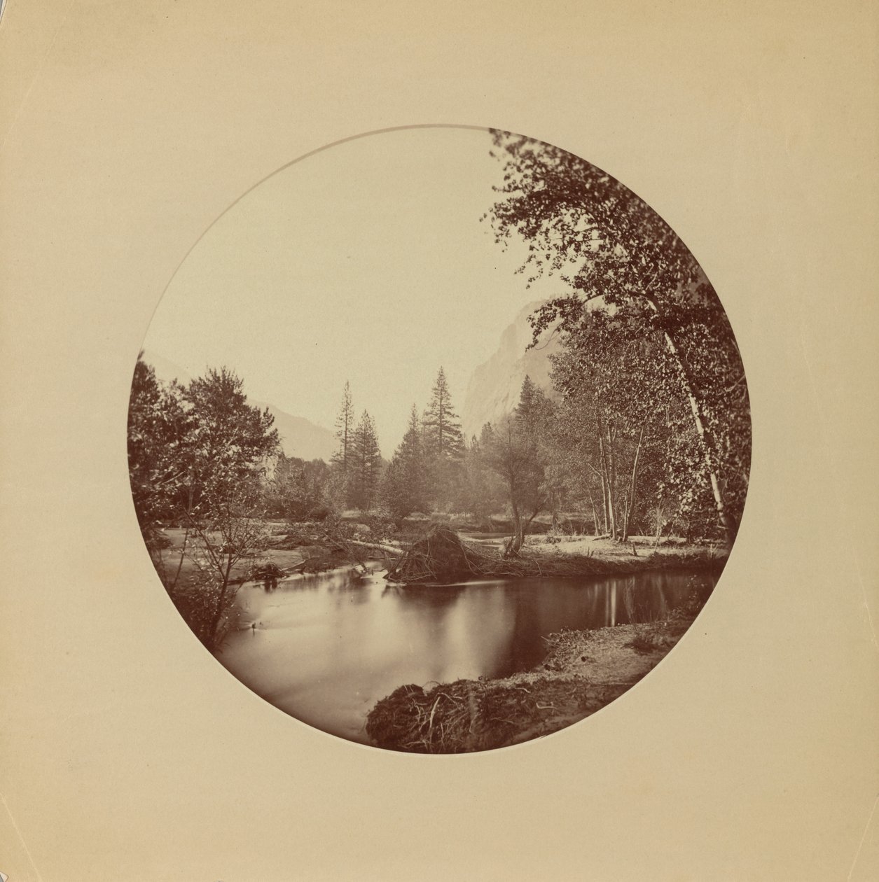 Glacier Point, 3700 ft, Yosemite - Carleton Watkins