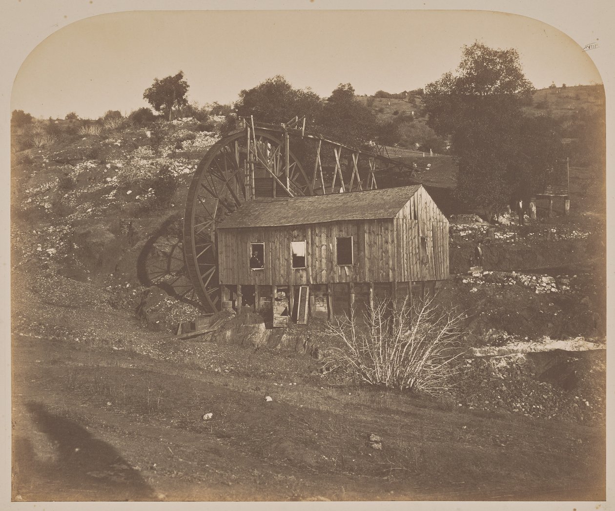 [Moulin sur le ruisseau Mariposa] - Carleton Watkins