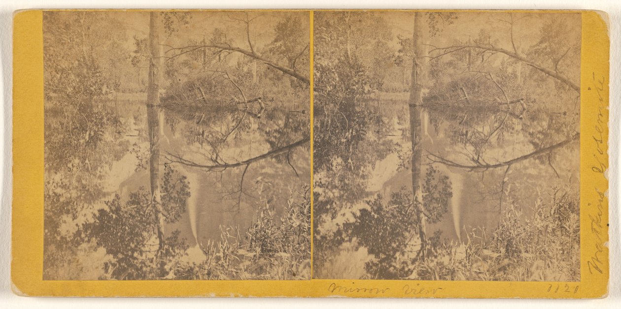 [Vue en miroir, vallée de Yosemite, comté de Mariposa, Californie]. - Carleton Watkins