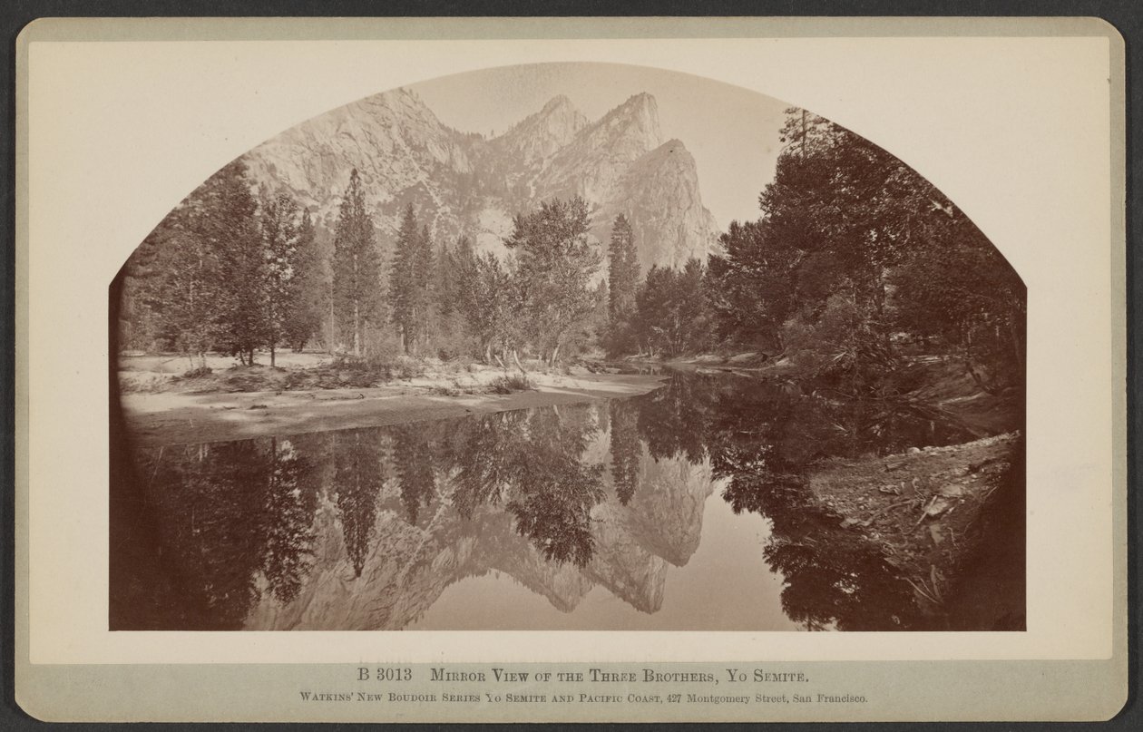 Le miroir des trois frères, Yo Semite - Carleton Watkins