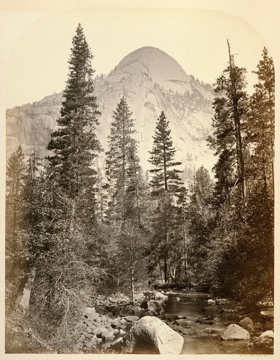 Tacoye [sic] - North Dome, 3729 ft. Yo Semite - Carleton Watkins