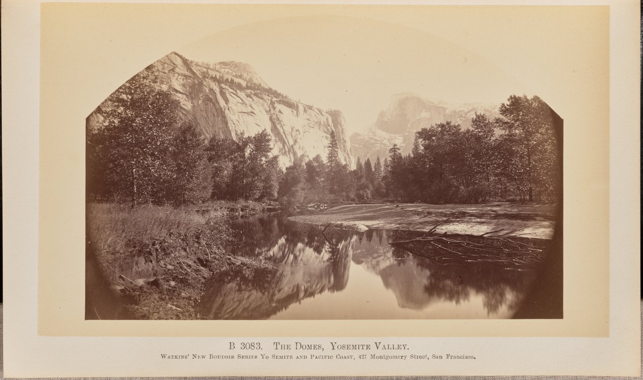 Les dômes, vallée de Yosemite - Carleton Watkins
