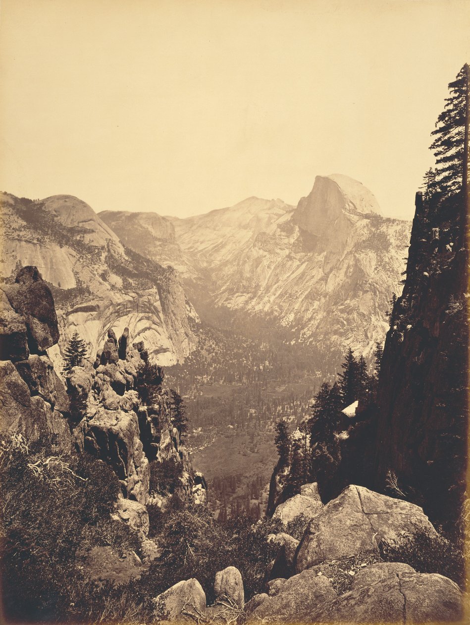 Les dômes depuis Moran Point - Carleton Watkins