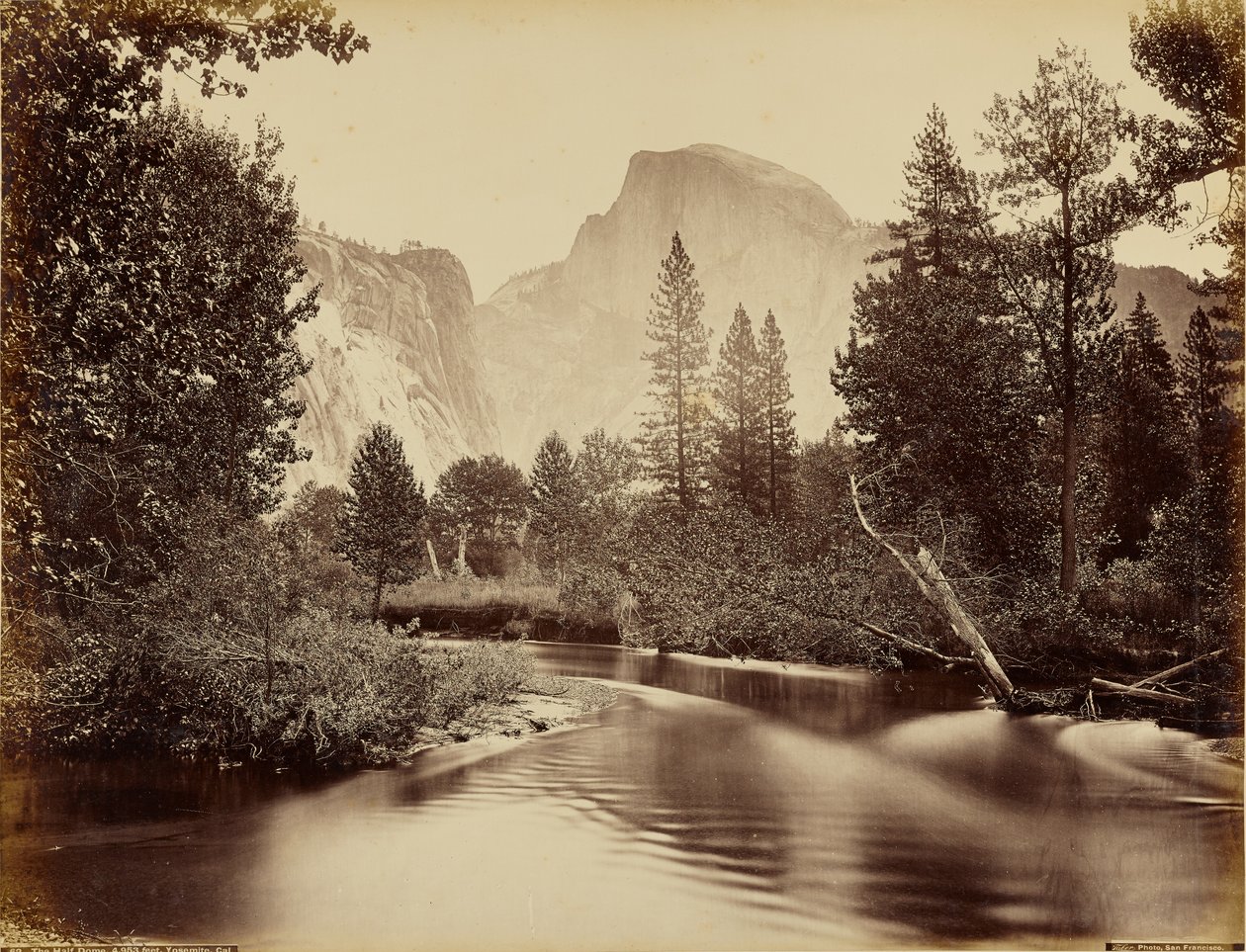 Half Dome, 4 953 pieds, Yosemite, Californie - Carleton Watkins
