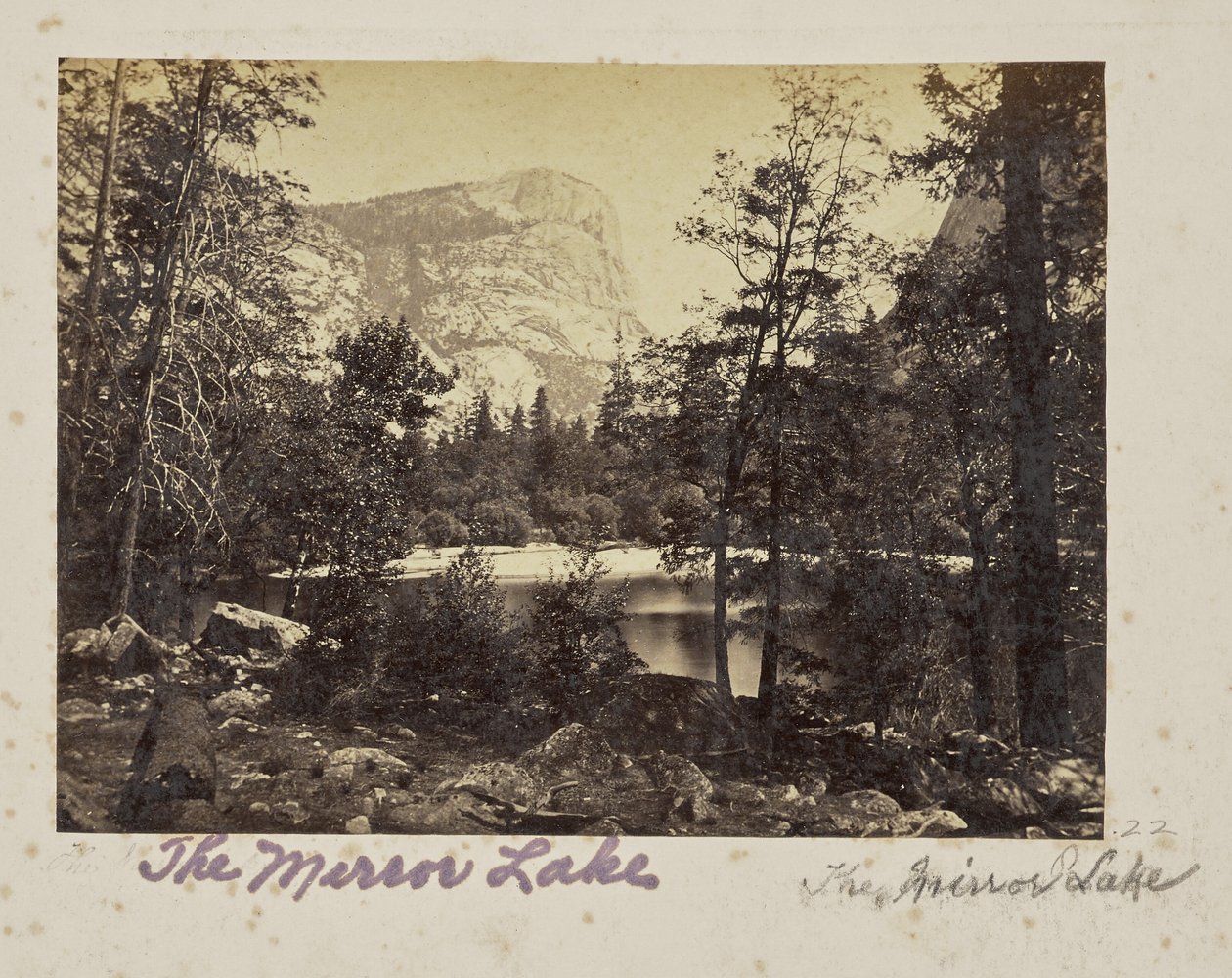 Le Lac, Vallée de Yosemite, Comté de Mariposa, CAL. (No.1028) - Carleton Watkins