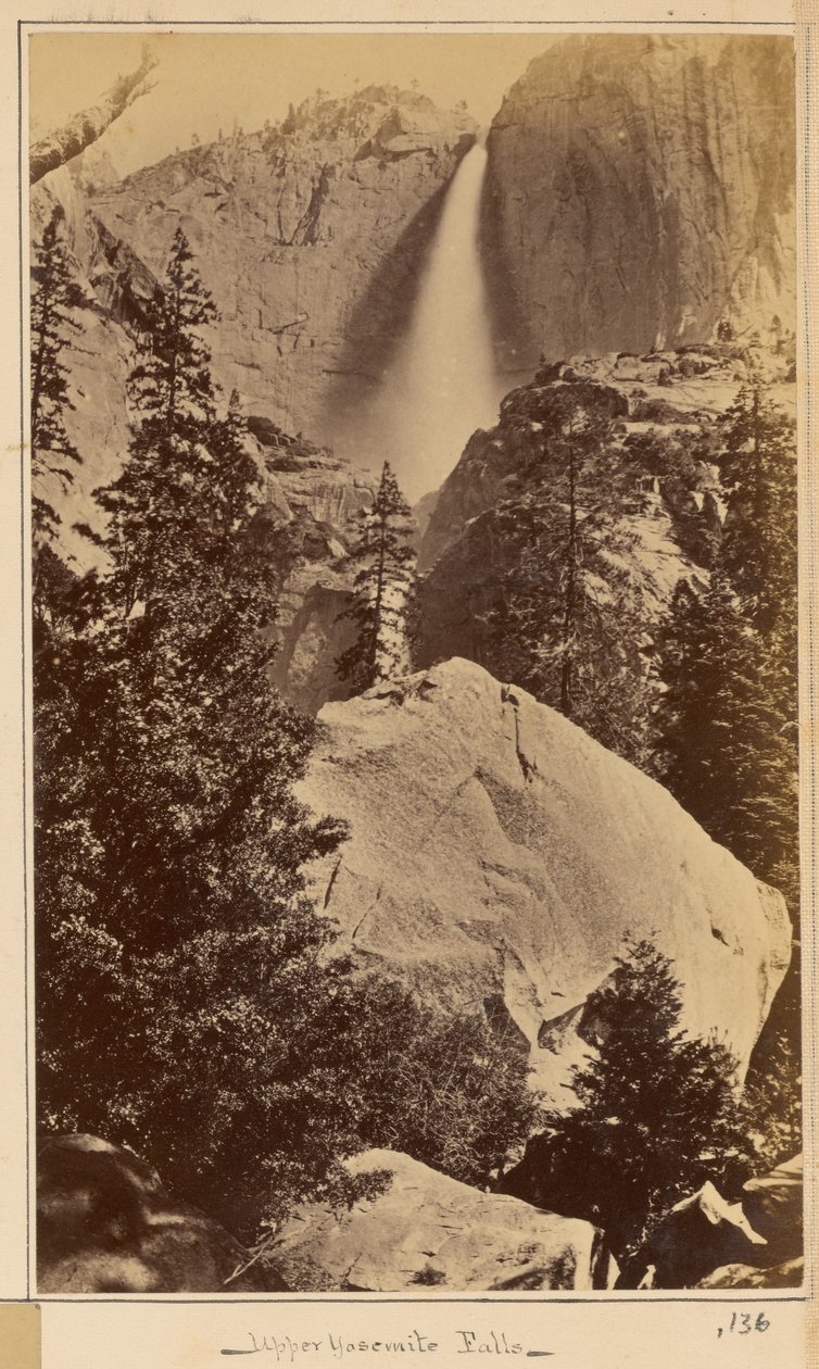 Chutes supérieures de Yosemite - Carleton Watkins