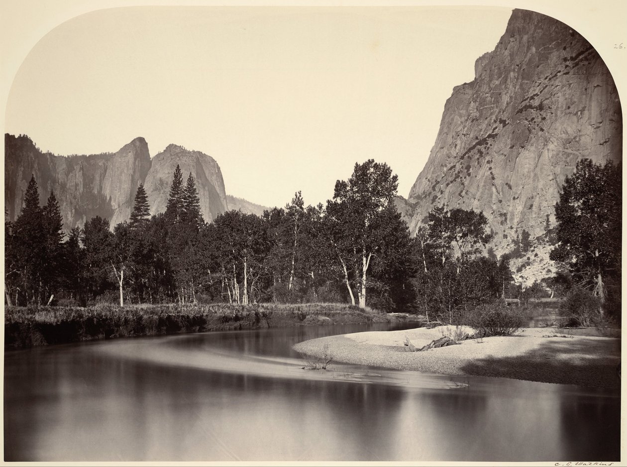 Vue depuis Camp Grove, Yosemite - Carleton Watkins