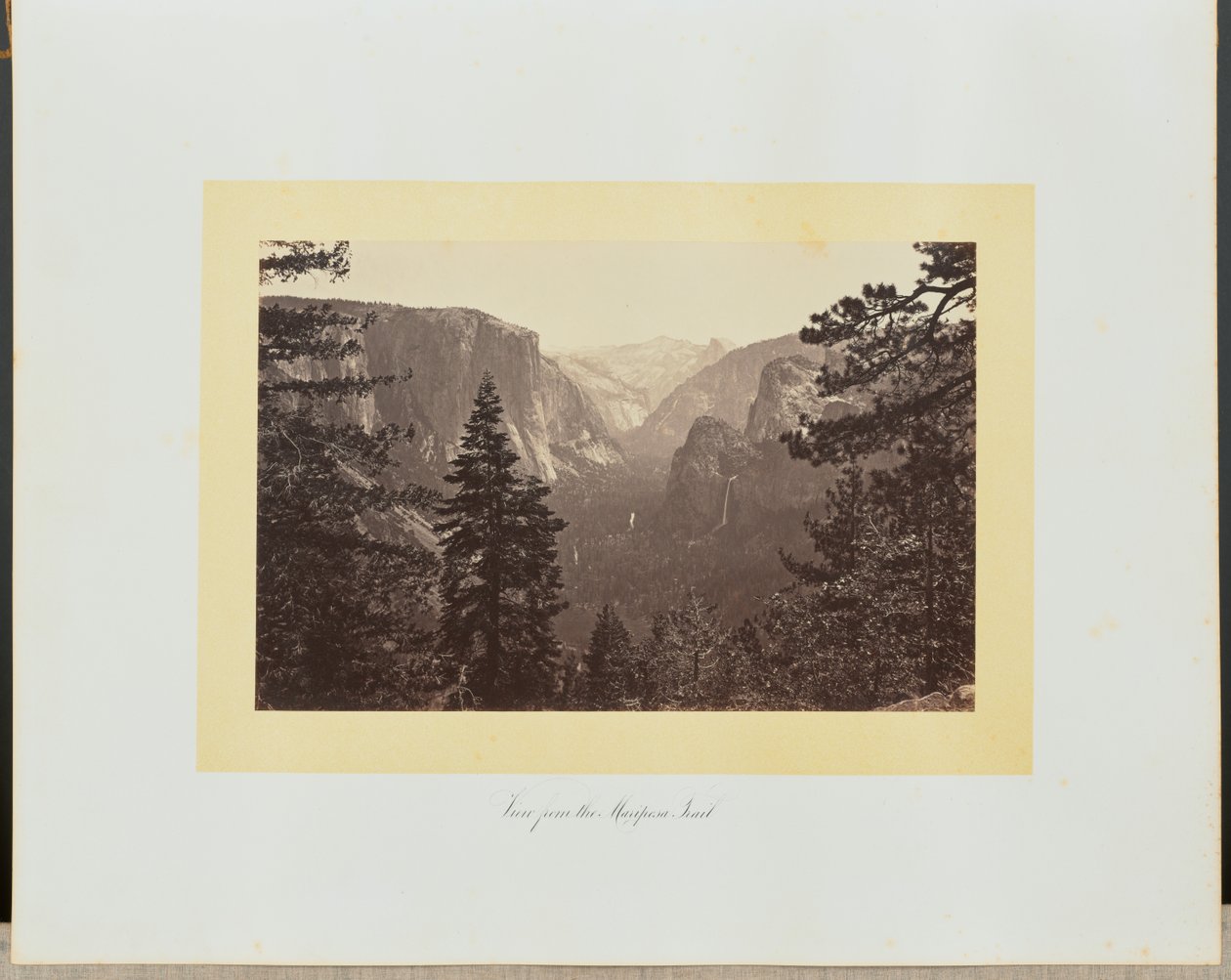 Vue depuis le sentier de Mariposa - Carleton Watkins