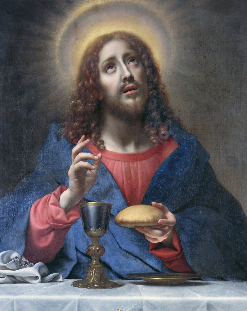 Le Christ bénissant le pain - Carlo Dolci