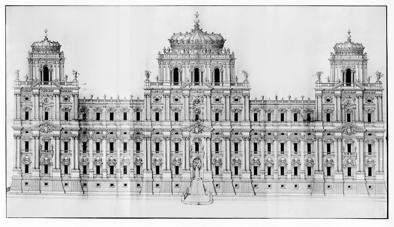 Projet pour la façade est du Louvre, de 