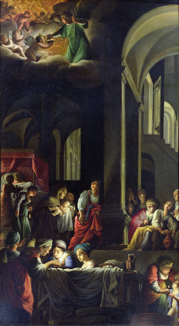 La Naissance de la Vierge, vers 1616-19 - Carlo Saraceni