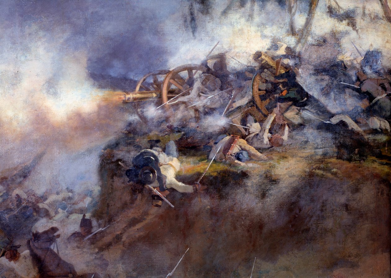 La bataille de San Martino le 24 juin 1859 (détail) - Carlo Ademollo