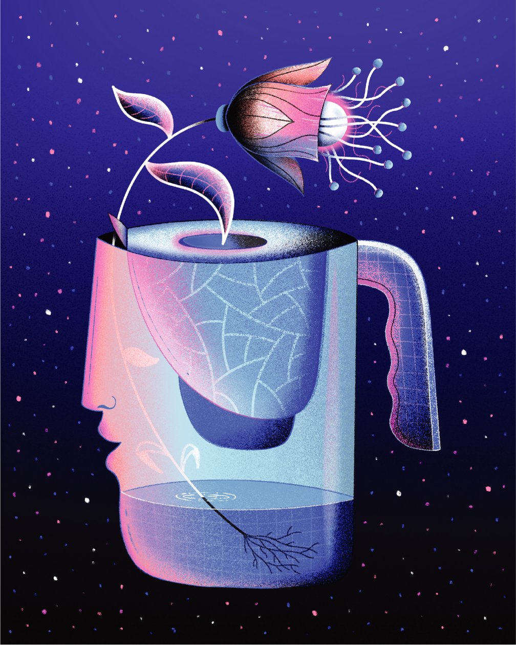 Petits changements pour de nouvelles fleurs, 2020 (illustration numérique) - Carlo Alberto Giardina