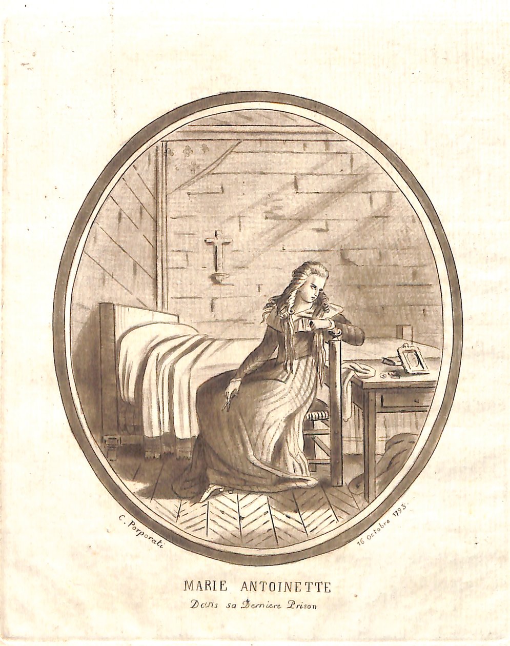 Marie-Antoinette dernière prison - Carlo Antonio Porporati