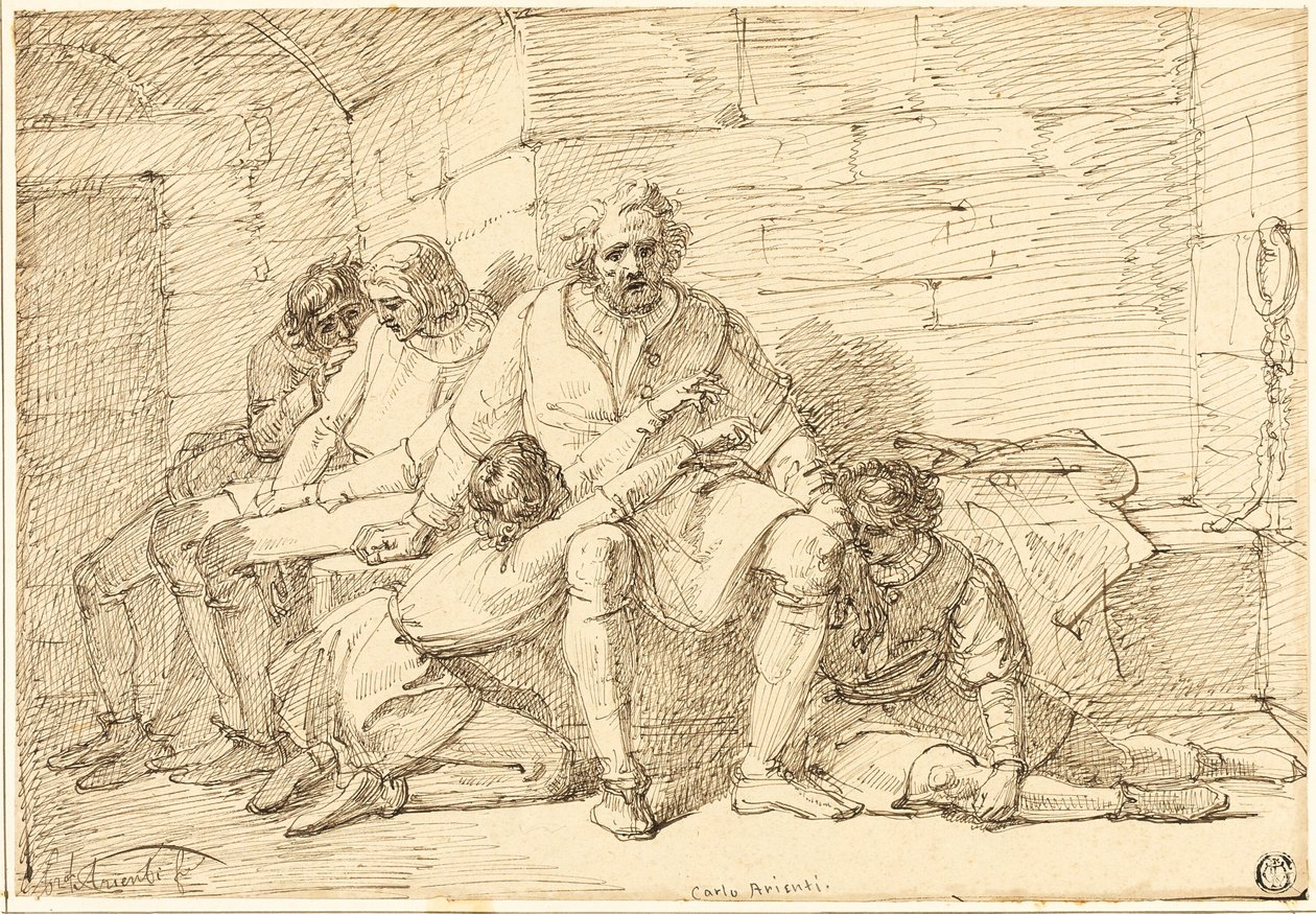 Ugolino et ses fils en prison - Carlo Arienti