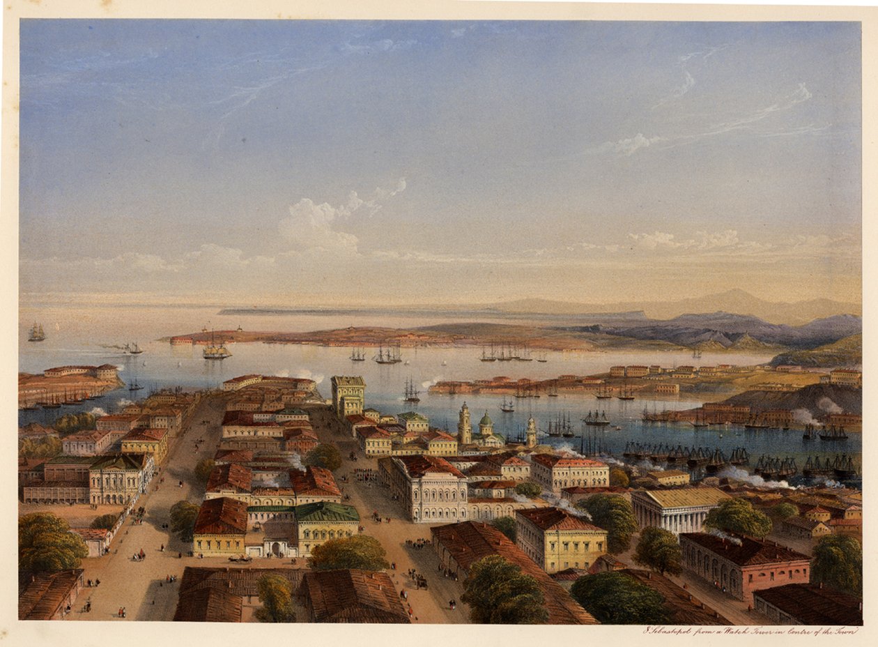 Vue générale de Sébastopol, 1856 - Carlo Bossoli