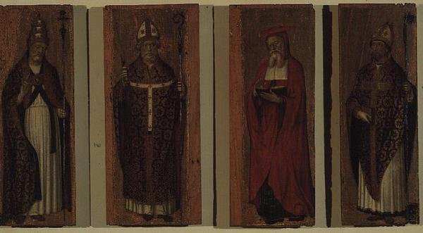Saint Grégoire, Saint Ambroise, Saint Augustin, Saint Jérôme - Carlo Braccesco