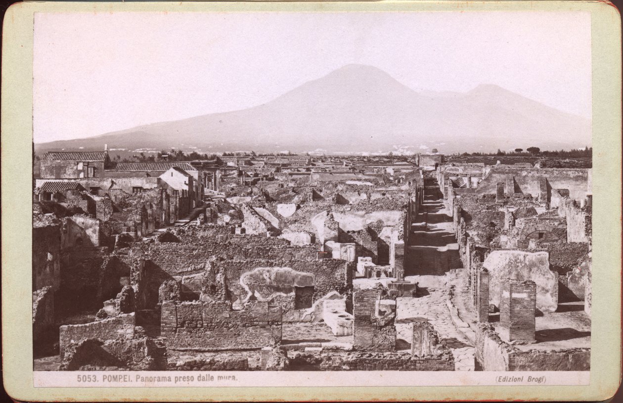 Panorama de Pompéi, vers 1880 (photographie) - Carlo Brogi