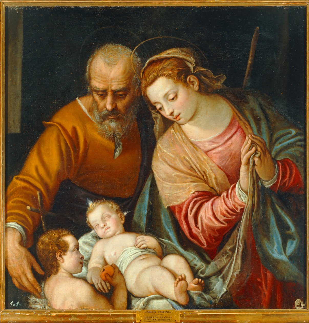 La Sainte Famille avec le jeune Saint Jean-Baptiste ... - Carlo Caliari