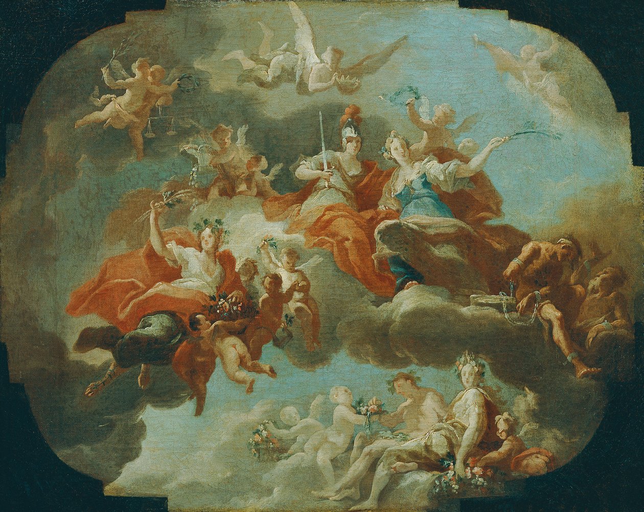Allégorie de la paix et de la justice - Carlo Carlone